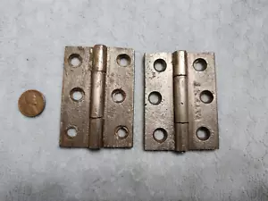 Tight Pin Butt Hinges 2-3/4" x 2" Wide Restored - Picture 1 of 3