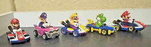 2018 Hot Wheels Mario Kart 4 Vehicles Wario Waluigi Yoshi - Picture 1 of 8