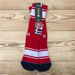 Stance MLB St Louis Cardinals Crew Socks Men’s Size Small/Medium 6-8.5 - Picture 1 of 12