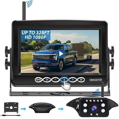 RV Backup Camera Wireless System: Pre-Wired for Furrion 7'' Touch Key Monitor - Image 1 of 4