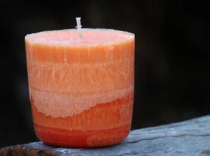 MIRTO MELOCOTÓN Y LIMÓN 7 cm de alto x 7 cm superior 50 horas vela ecológica cónica pilar o recarga - Imagen 1 de 24