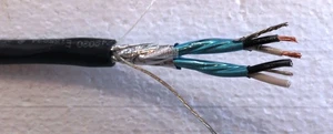Alpha Wire M8748020 Manhattan, 2 PR AWG 18 Indiv. Shielded 600V, 100FT - Picture 1 of 2
