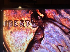 1960 D Lincoln Penny Error - Large Obverse Strike through / Retained Lamination  - Picture 1 of 5