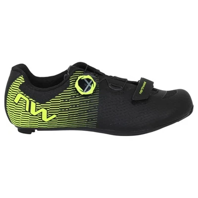 Northwave Storm Carbon 2 Black Neon Yellow Road Cycling Shoes Size 41 - Image 1 of 2