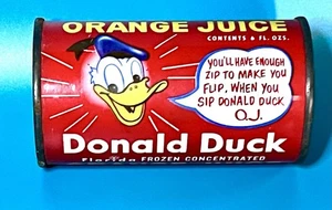 Vintage DONALD DUCK Figur Orangensaft Münze BANK Walt Disney bunt - Bild 1 von 6