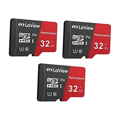 B Micro SD Card 3 Pack, Micro SDXC UHS-I Memory Card – 32G 3-Pack - Image 1 of 4