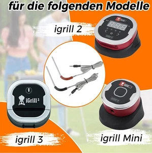 2xReplacement Grill Probe Meat Probes for Weber Igrill 2,Igrill Mini,Igrill 3 - Picture 1 of 16