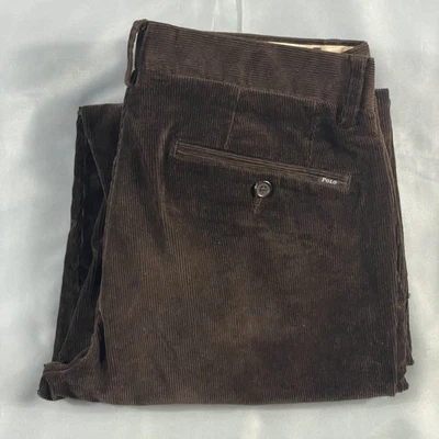 Polo Ralph Lauren Brown Corduroy Stretch Classic Fit Chino Pants Men’s Sz 30x32 - Image 1 of 4