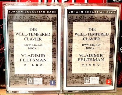 JOHANN SEBASTIAN BACH THE WELL-TEMPERED CLAVIER BOOK 1 ~ FELTSMAN 2 CASSETTE SET - Image 1 of 2
