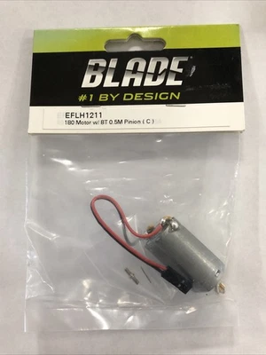 Blade EFLH1211 E-Flite 180 Motor with 8-Teeth 0.5M Pinion Right: BCX/2/3 - Image 1 of 2