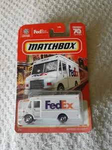 Rare Matchbox 2023 MBX Metro Series 56 Express Delivery FedEx Delivery Van White - Picture 1 of 5
