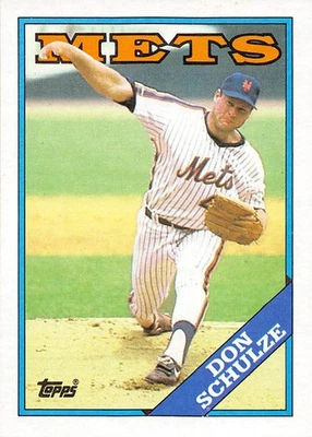 Don Schulze 1988 Topps 131  New York Mets  Baseball Card - Image 1 of 2