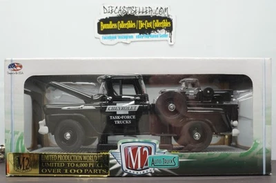 M2 MACHINES AUTO TRUCKS 1958 CHEVROLET APAPCHE STEP SIDE BLAK LIMITED PRODUCTION - Image 1 of 2