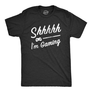 Camiseta Para Hombres Shhh Im Gaming Divertida Video Jugador Camiseta Silenciosa Para Chicos - Imagen 1 de 7