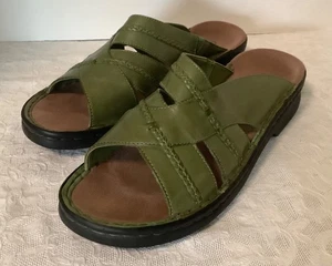 Clarks Laurieann Kay grüne Damen-Ledersandale 9M - Bild 1 von 7