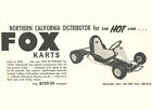 Vintage &amp; Rare 1963 Fox Flyweight Go-Kart Ad
