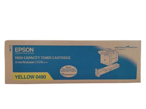 Epson Cartouche de Toner Jaune - S050490 - Pour Epson ACULASER CX28 Série - Foto 1 di 1