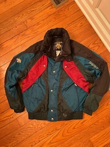 mens multi color vintage ski coat descente. euc - Picture 1 of 6