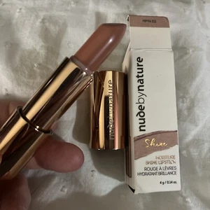 Nude by Nature Moisture Shine Lipstick Full Size 4g 02 Nude New In Box NIB - Picture 1 of 5