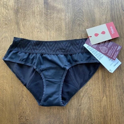Thinx Hiphugger Leakproof Period Panty Black X-Small Super Absorbent - NWT - Image 1 of 4