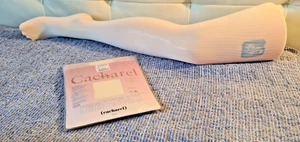 4 PAIA COLLANTS CACHAREL MODA FANTASIA A RIGHINE 30 DEN TG.4 CREMA CON TASSELLO - Imagen 1 de 5