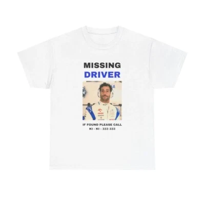 Camiseta Missing Driver Daniel Ricciardo, camiseta f1, camiseta Danny Ric. Foto 1 de 3