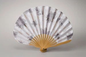 TOKYO ASAKUSA TAKAHISA Sensu silk Folding Fan with bag round fan aya Japan - Picture 1 of 5