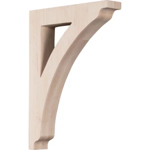 Ekena Millwork BKTW01X08X12THRW 1.75 x 8.5 x 12 in. Large Thorton Wood Bracket   - Picture 1 of 1