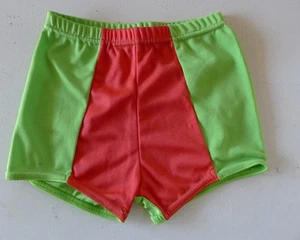 Vintage retro true 60s unused Boys swimsuit age 6 - 7 yo trunks green NOS - Picture 1 of 4