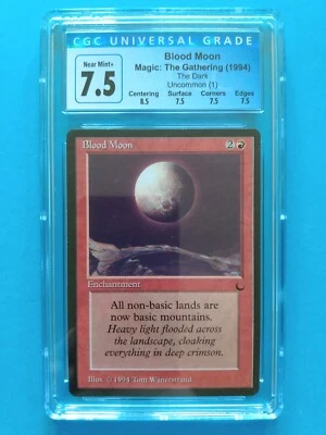 🔥🌙 Blood Moon 🌙🔥The Dark | Vintage 1994 MTG | NM+/ NM++ | CGC 7.5 - Image 1 of 2
