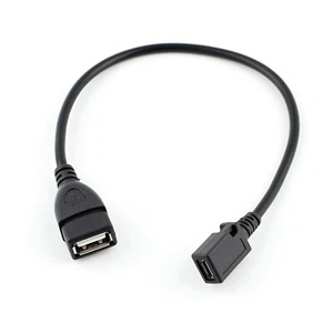 Micro USB Socket Female to USB A Female Cable Lead Adapter Coupler Connector - Picture 1 of 4