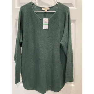 Michael Kors Strickpullover Pullover Langarm Rundhals Grün Gr. S Neu mit Etikett - Bild 1 von 8