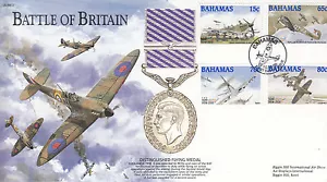 BB2 WW2 Batalla de Gran Bretaña Segunda Guerra Mundial Spitfire RAF DFM BAHAMAS FDC - Imagen 1 de 1