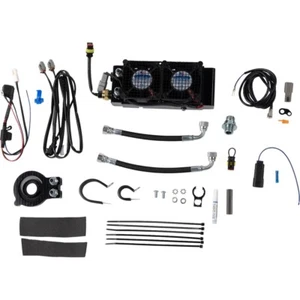 17-23 for Harley FLRT/FLHX ULTRACOOL Side Mount Oil Cooler Kit Naked Black - Picture 1 of 3