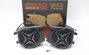 SSV Works Front Kick panel 6.5" Speaker pods W/SSV Speakers 2014+ Polairs RZR - Picture 1 of 6