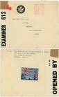WW2 1943 RED CROSS ST JOHN ENV CENSORED to LADY DUNALLEY IRELAND PATRIOTIC LABEL