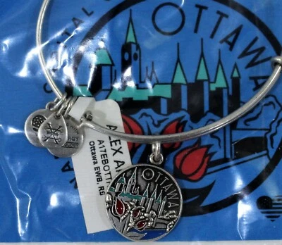 Pulsera Alex and Ani Ottawa Canadá Brazalete Capital de Canadá Foto 1 de 2