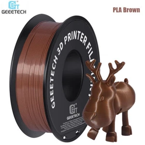 Filamento para impresora 3D GEEETECH PLA regular marrón 1,75 mm 1 kg por rollo consumibles - Imagen 1 de 7