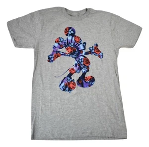 Neff + Disney Mens Mickey Mouse Floral Fill Gray Shirt New Small - Picture 1 of 5