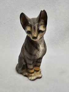Vintage Harvey Knox Tabby Katze Kätzchen Figur Japan handbemalt - Bild 1 von 9