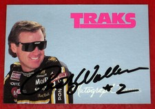 Rusty Wallace 1992 TRAKS Autograph Card Series A2 Auto Authentic, NASCAR 