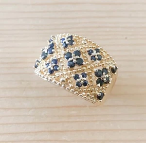 0,72ctw WUNDERSCHÖNER RING MIT ECHTEM SAPHIRSTEIN #7 NEU! - Bild 1 von 4