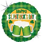 Betallic "Happy St Patricks Day" Green Beer Cheers Round Shaped Balloon- 18".