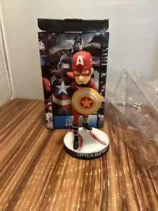 Captain America Indianapolis Indians Bobblehead Baseball Marvel 2017 Nuovo - Foto 1 di 13