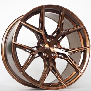 Forzza Gravity Rims Alloy Wheels 9j 10.5j 21 Inch 5x112 Staggered Bronze Coat - Picture 1 of 6
