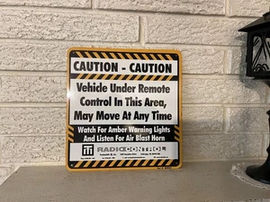 trackmobile Remote control Railcar Movers Caution Sign   listen for blast - Picture 1 of 4
