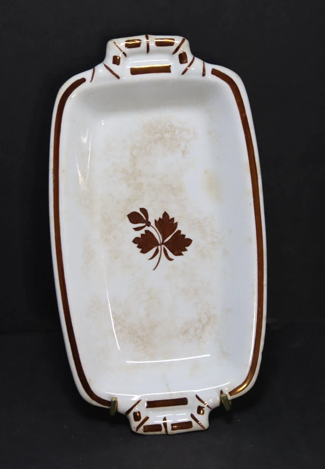 Tea Leaf Royal Ironstone Alfred Meakin Small Platter / Relish Dish Copper Lustre - Image 1 of 4