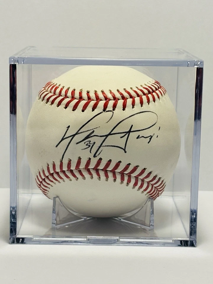 David Ortiz Autógrafo Béisbol Edición Especial Temporada Pasada Firmado MLB Béisbol Foto 1 de 4