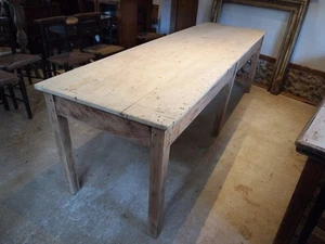 Table refectory farmhouse dining large seats 10 Beech c1890 - Picture 1 of 16