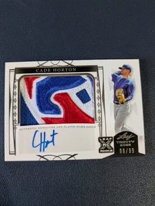 2022 Leaf Trinity XRC Cade Horton Patch Auto 98 /99 Cubs Player Worn - Picture 1 of 4